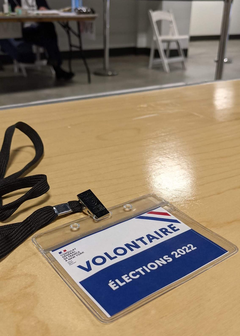 Volunteering for ballot counting (this is the only photo I was allowed to take)