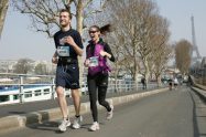 Heather and Bryan Running in Paris