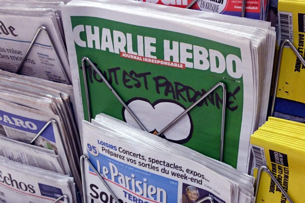 Charlie Habdo on newsstand