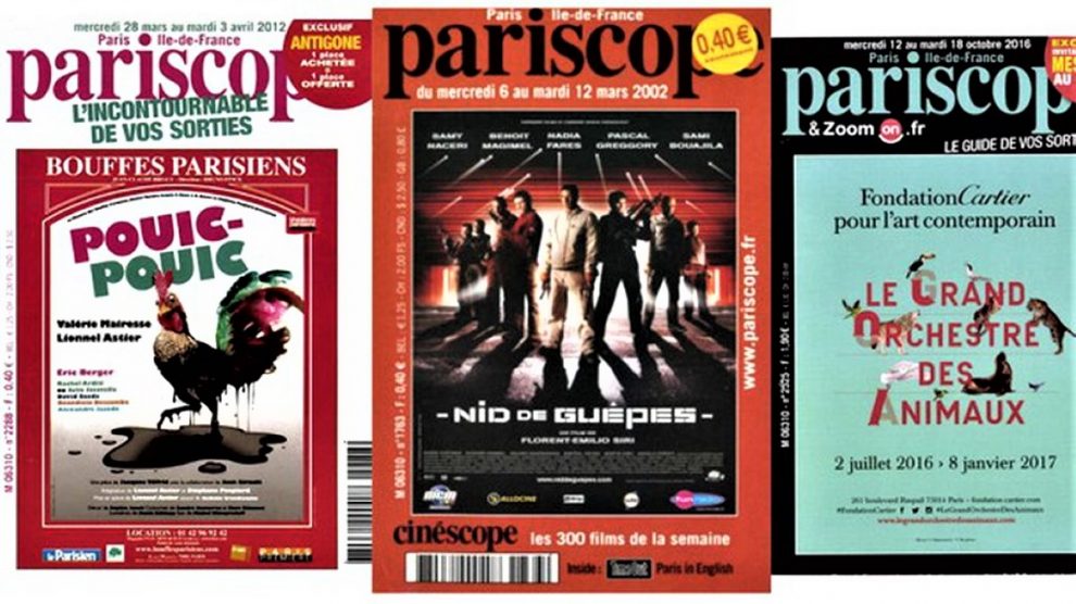 Pariscope covers