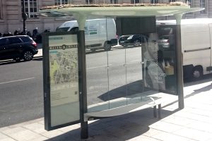 new bus shelter