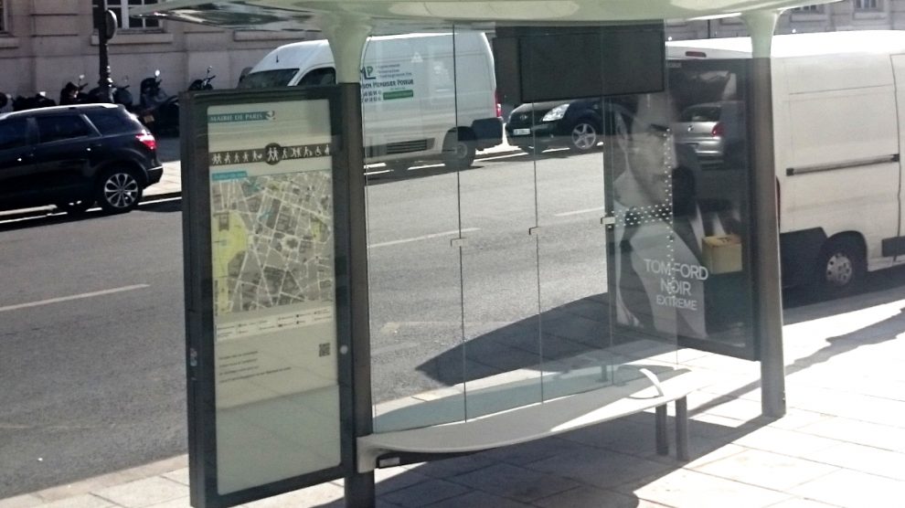 new bus shelter