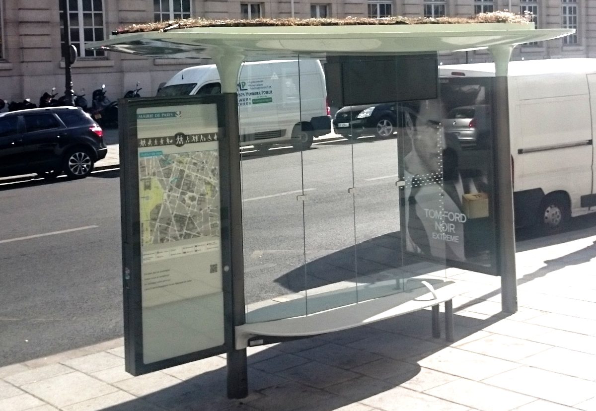 new bus shelter
