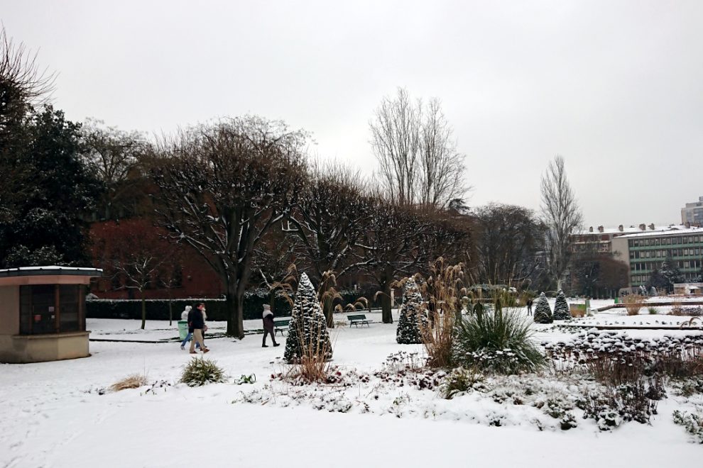 snow in Parc de Choisy