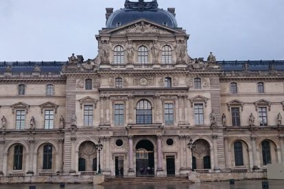 Louvre in the rain