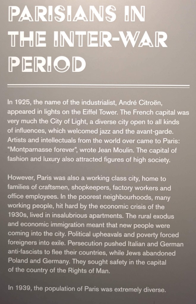 Parisians in the inter-war period