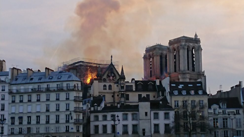Notre Dame on Fire