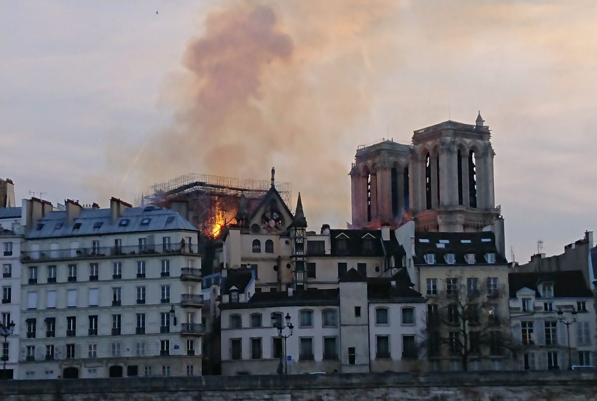 Notre Dame on Fire