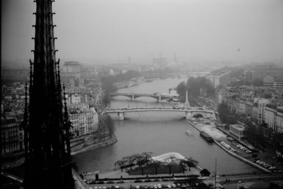 vintage Paris aerial view