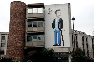 Dr House Street Art by Invader