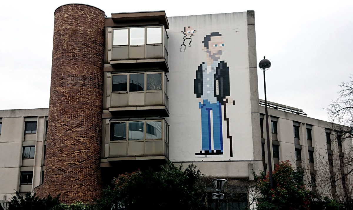 Dr House Street Art by Invader