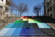 rainbow stairs