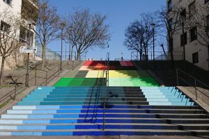 rainbow stairs
