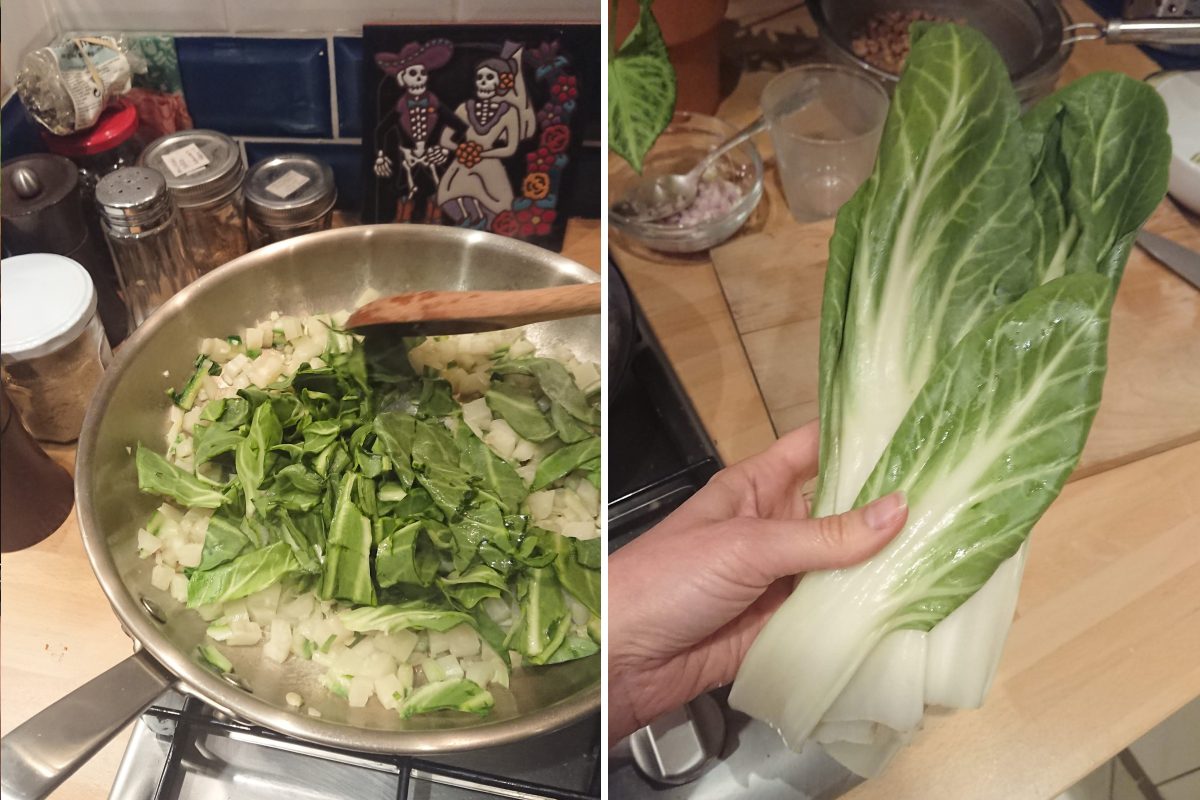 cooking swiss chard