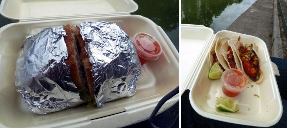 Torta and tacos at Canal St MArtin