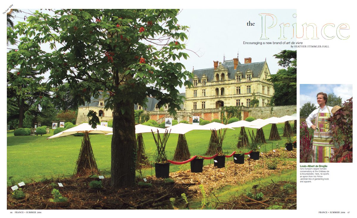 Title page from the 2006 France Magazine article