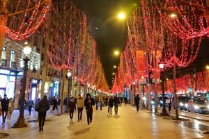 Champs Elysees Christmas lights