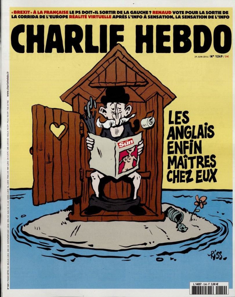 Charlie Hebdo Brexit cover