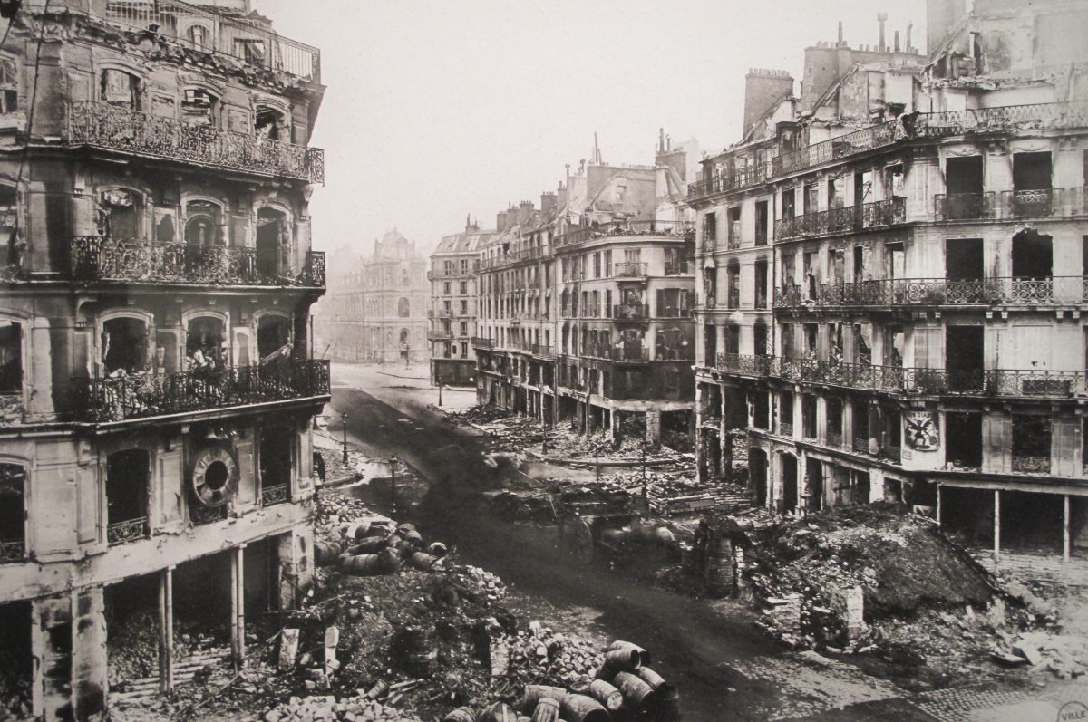 Rue de Rivoli after the Paris Commune