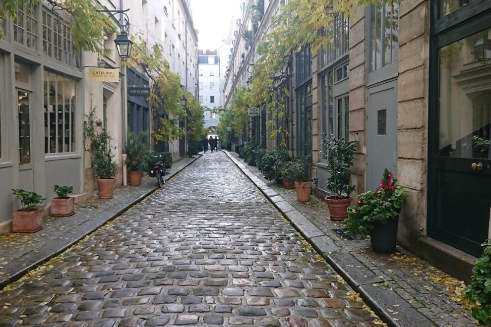 cobblestone passage