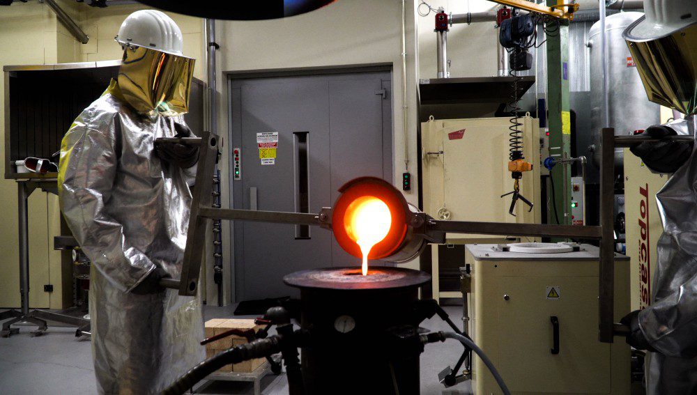 Smelting workshop at the Monnaie de Paris