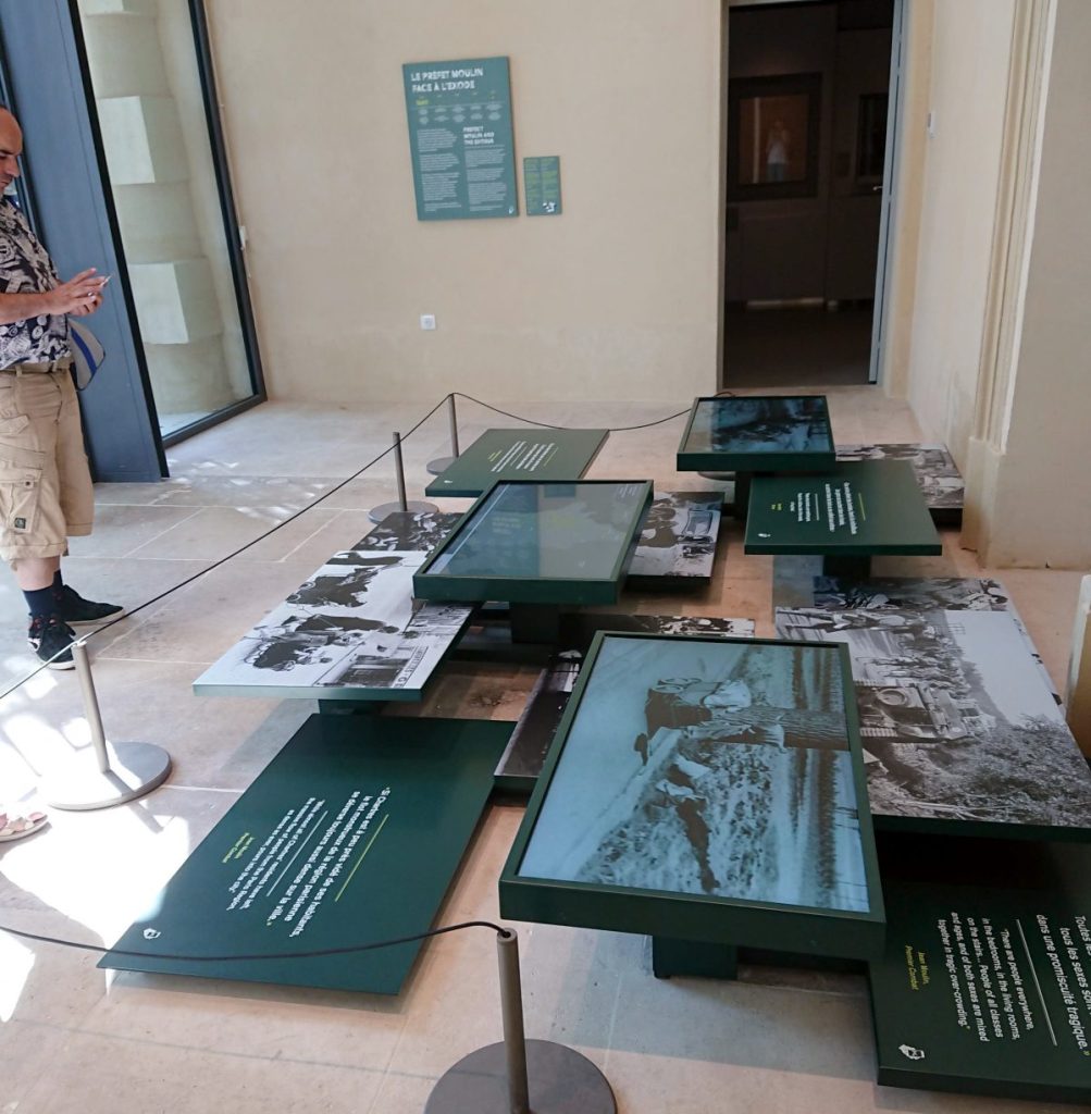 Multi-media exhibits at the Liberation Museum
