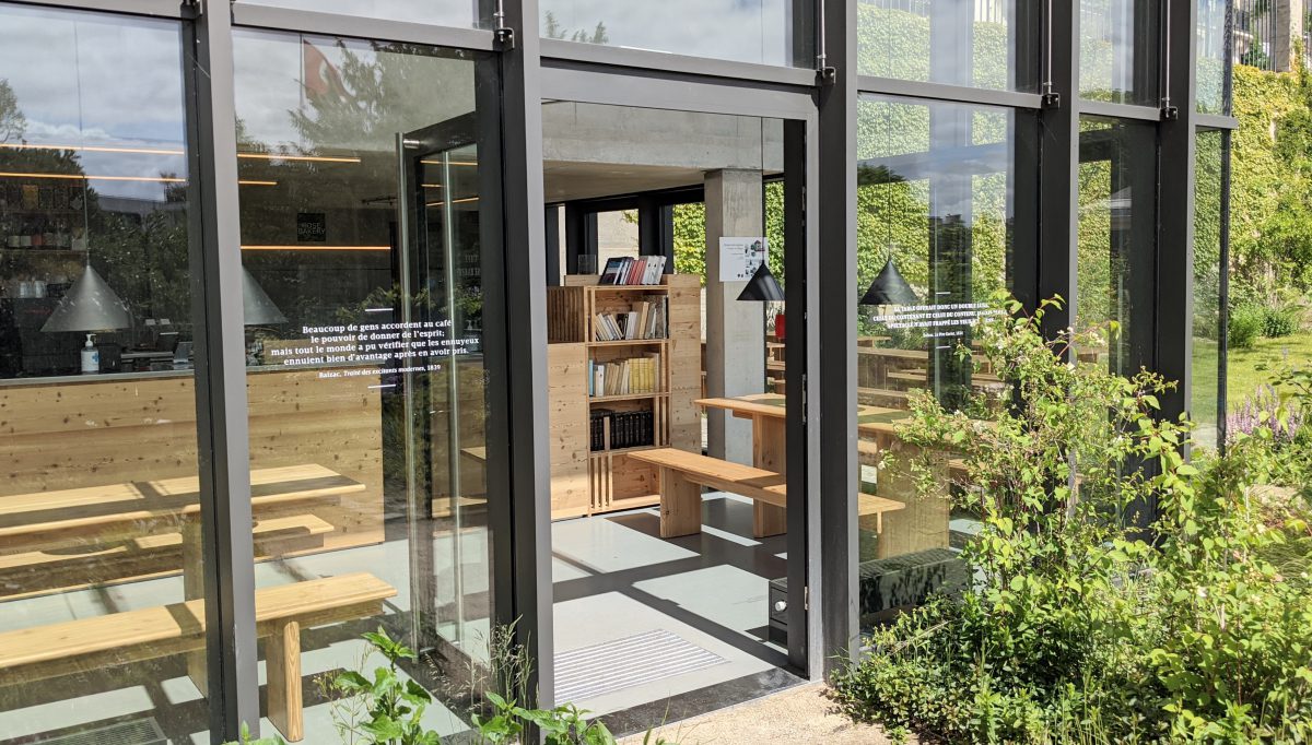 Interior of the café-tearoom