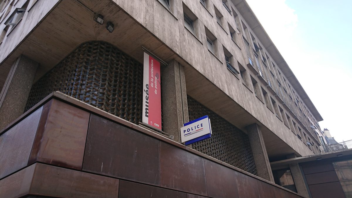 Facade of police station