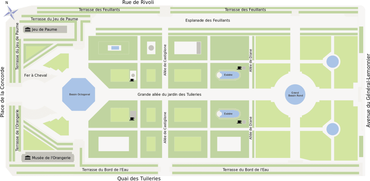 Tuileries map
