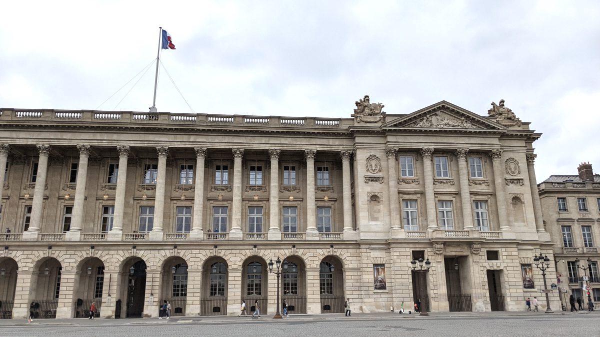 Facade of the Hôtel de la Marine