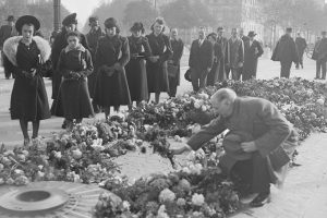 History archives photo of Nov 11, 1940 protest
