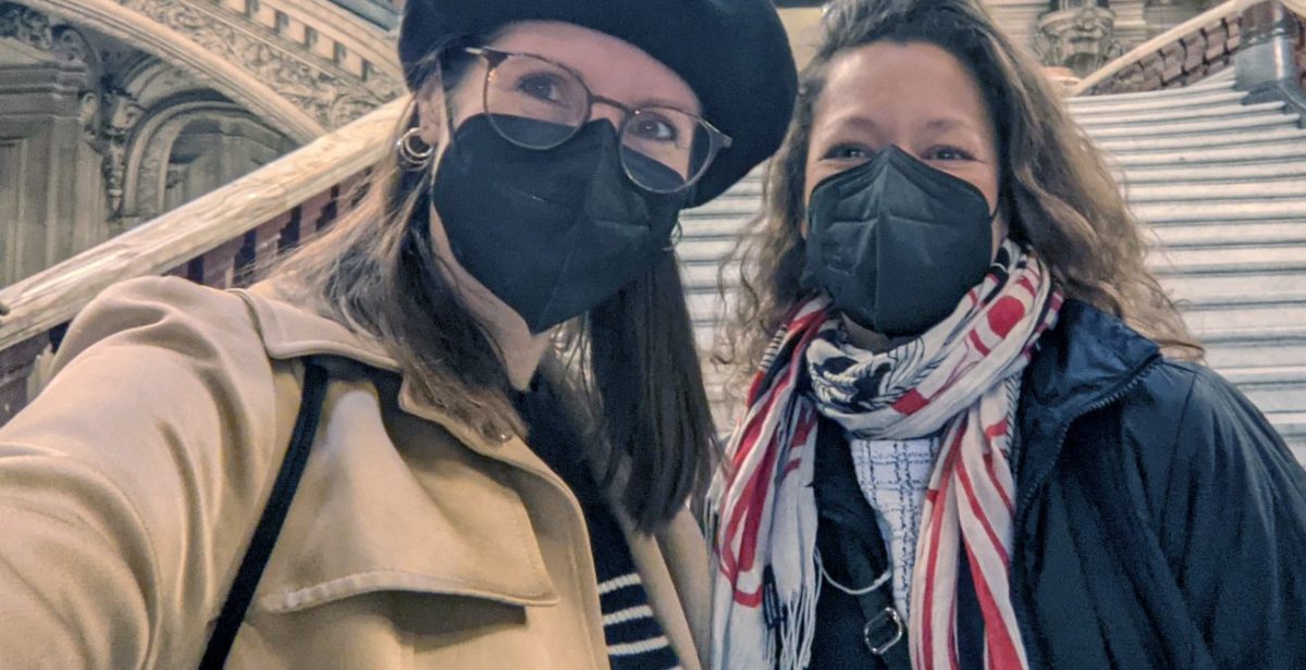 Heather and Amy at Palais Garnier