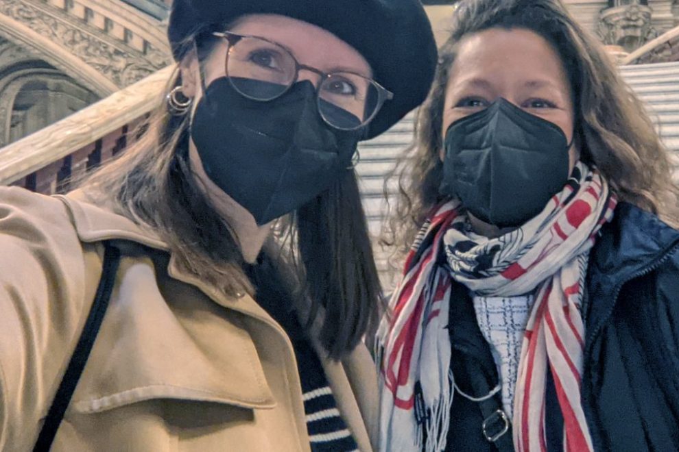 Heather and Amy at Palais Garnier