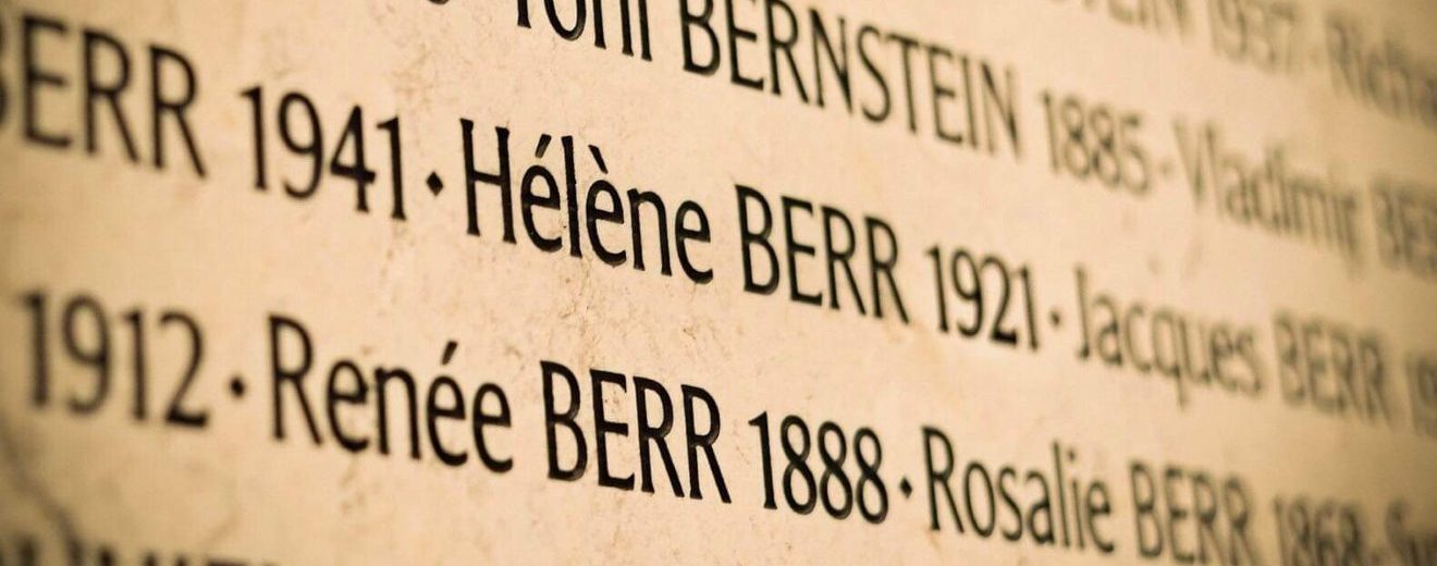 Shoah Memorial names