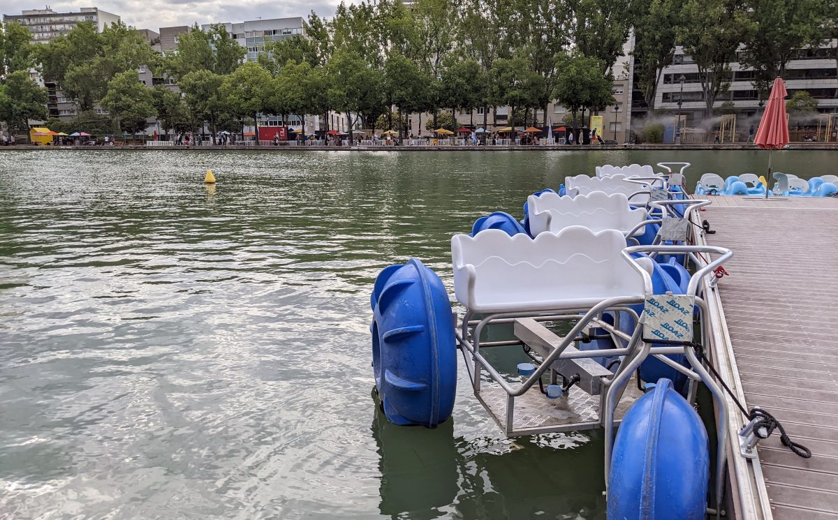 Paddle Boats on Bassin de la Villette