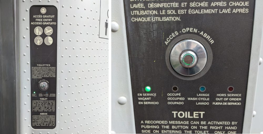 sanisette control cuttons