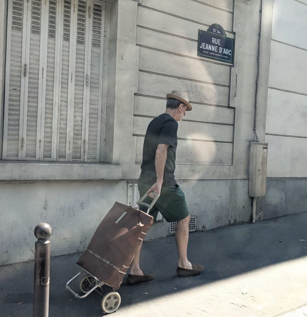 Parisian on his way to the market.