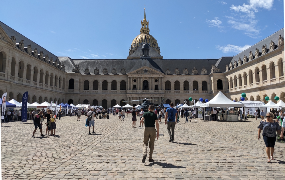 Stands in the Cour d'Honneur at Les Invalides
