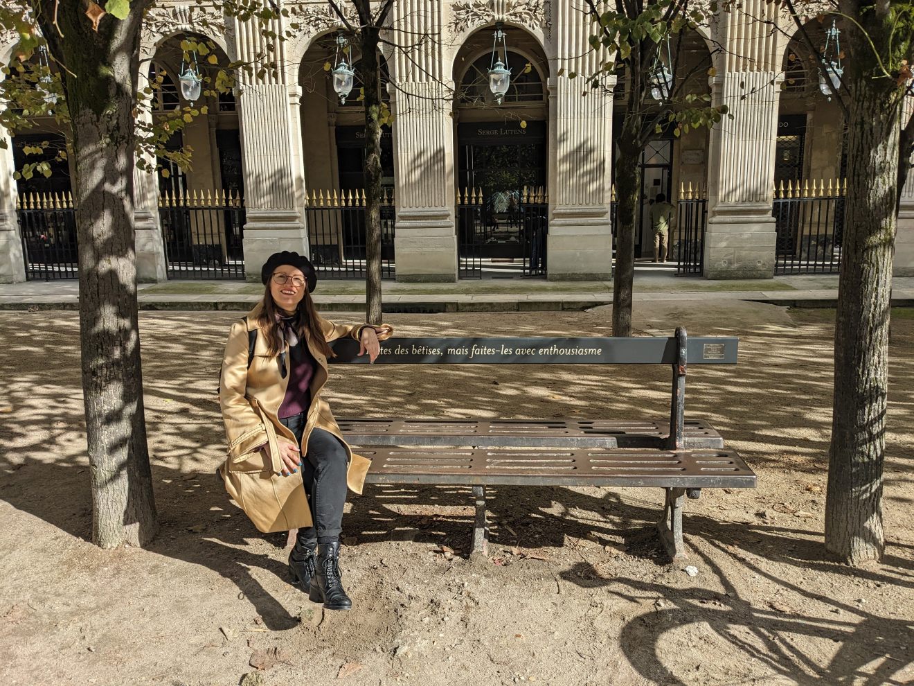 Heather at the Jardin du Palais Royal