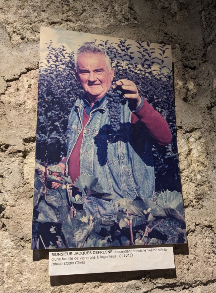 Jacques Defresne, one of the last wine-makers in Argenteuil.
