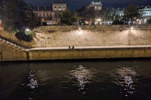 The quais of the Seine at night