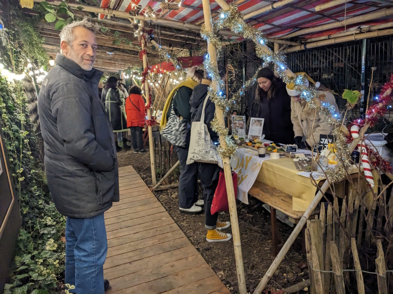 Stands at the Marché de Noël