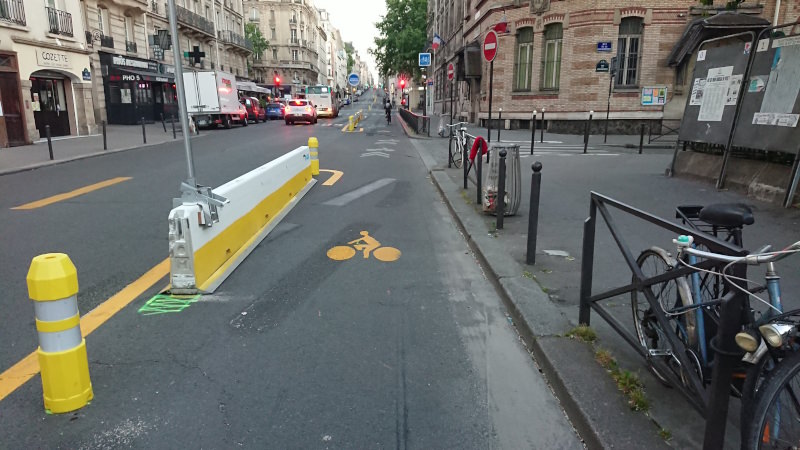 temporary bike lane
