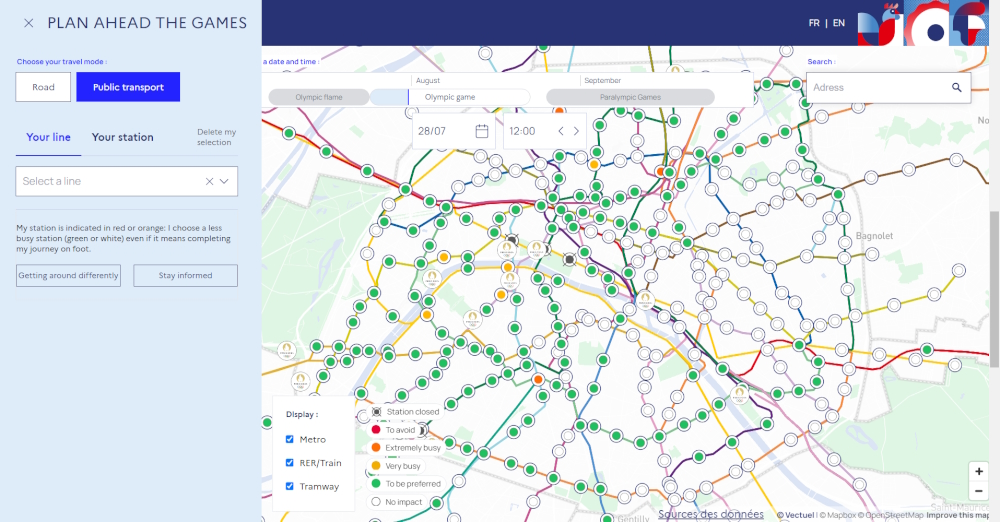 Interactive Olympic Map