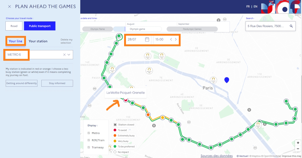 Interactive Olympic Map