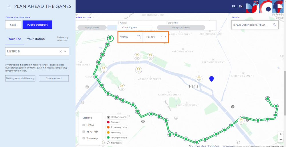 Interactive Olympic Map