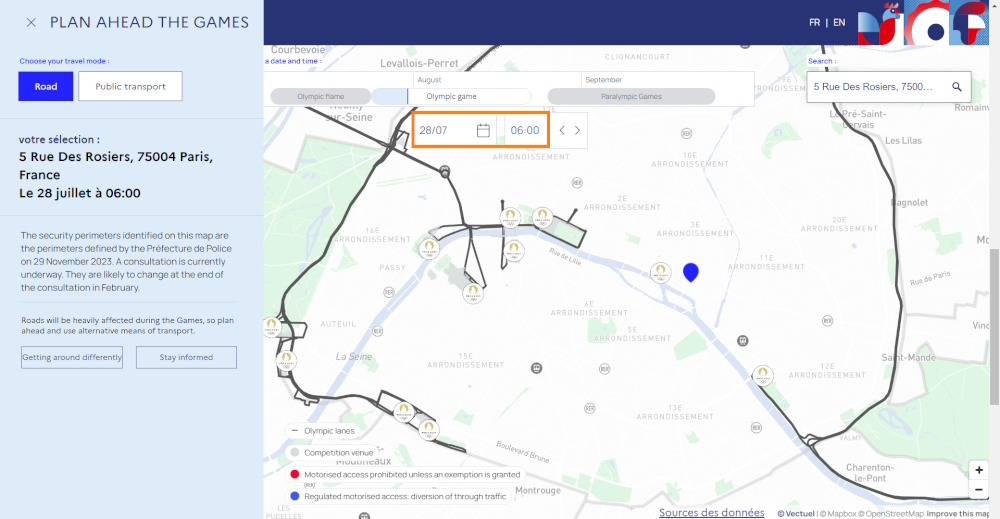 Interactive Olympic Map
