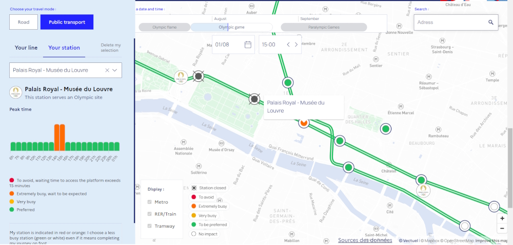 Interactive Olympic Map