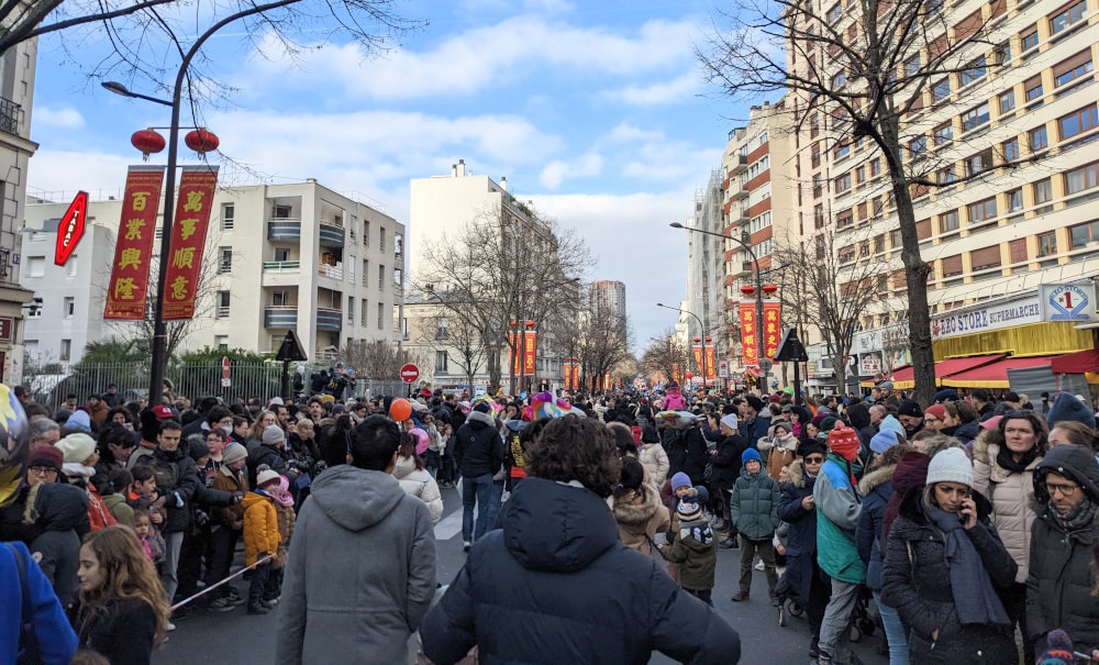 The crowd at the Chinese New Year Parade