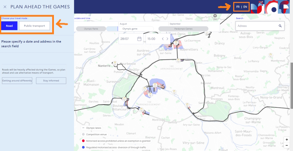 Interactive Olympic Map